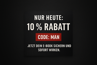 Spare heute 10% mit dem Code: man